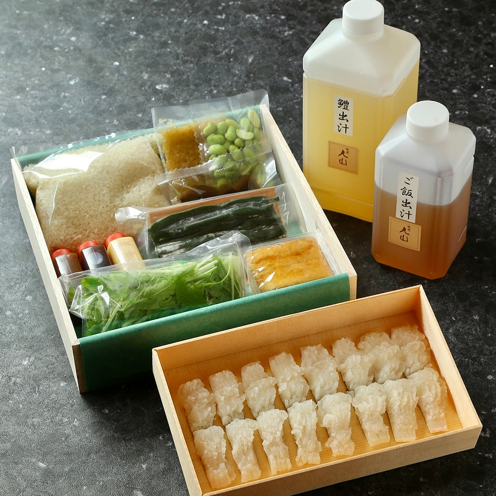 【期間限定】淡路産鱧しゃぶ(2人前)と紫ずきん入り生姜ご飯