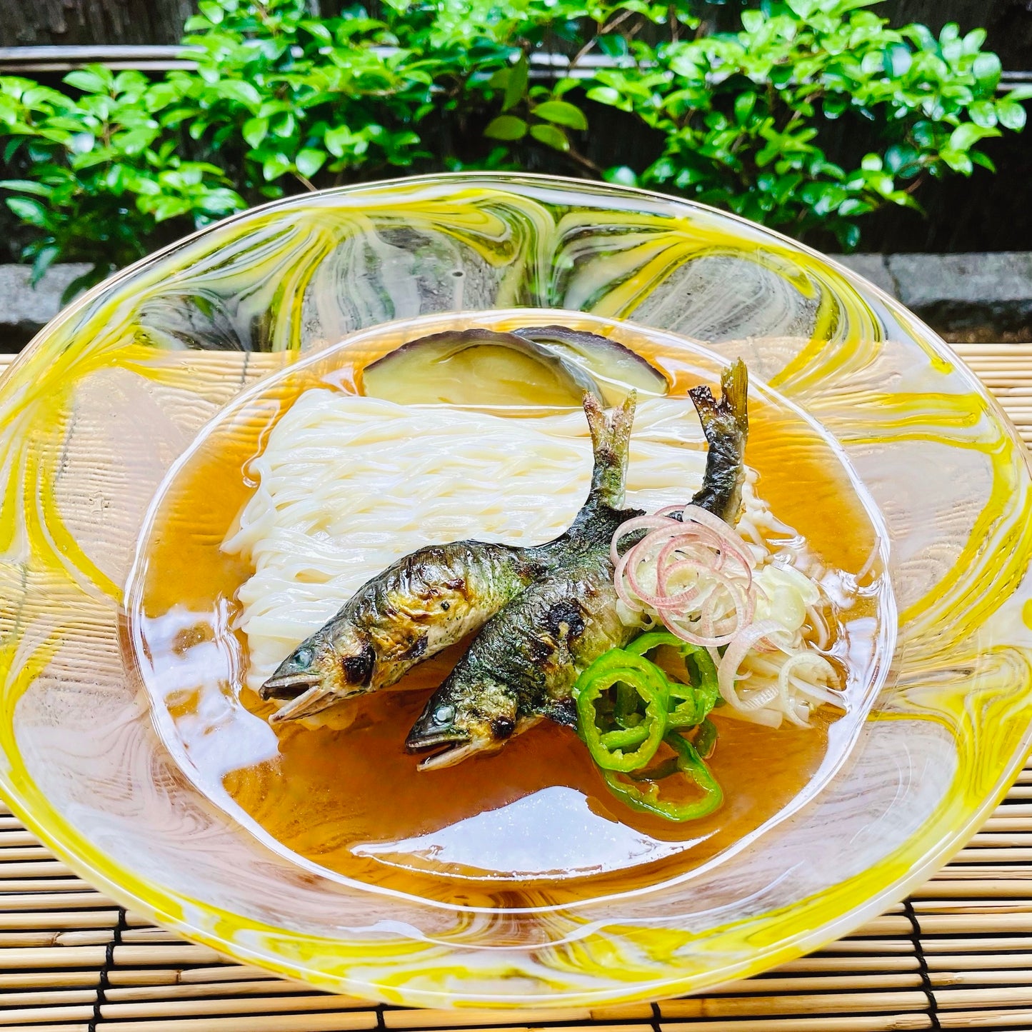 【期間限定】炭火焼天然あゆ・岩魚のうどん
