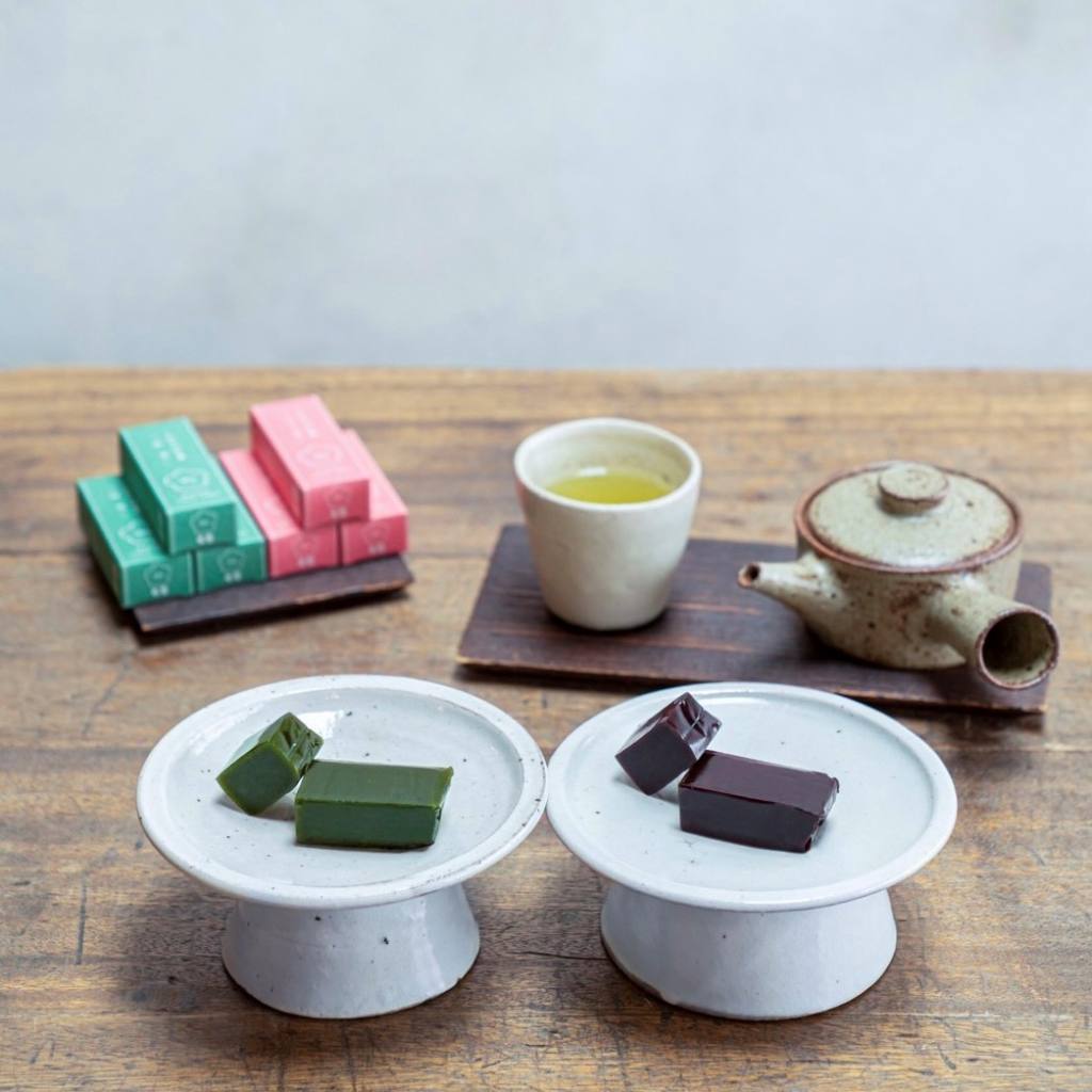 うめぞの羊羹 6本入(抹茶3本ほうじ茶3本)