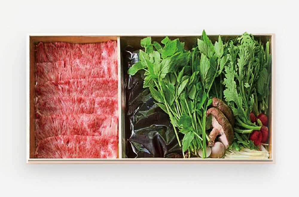 信州野菜を楽しむ信州プレミアム牛すき鍋セット 2人前 送料無料