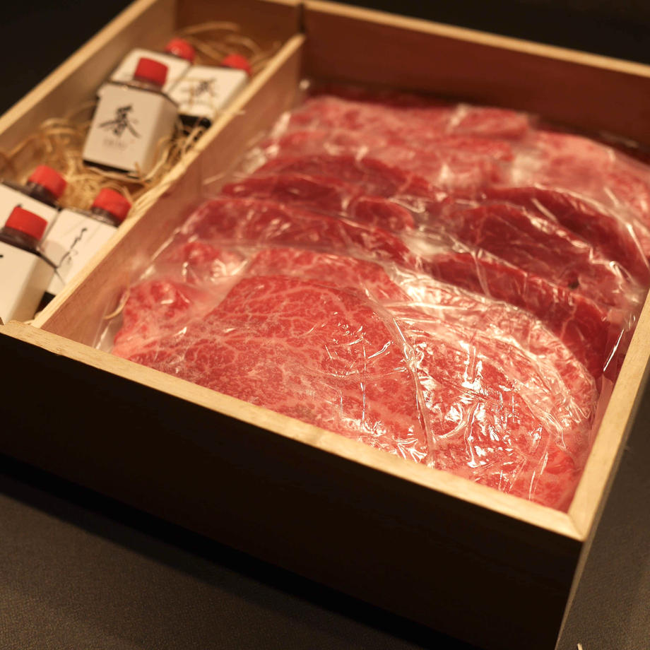 和牛よろにく厳選 シャトーブリアンとヒレざんまい桐箱詰