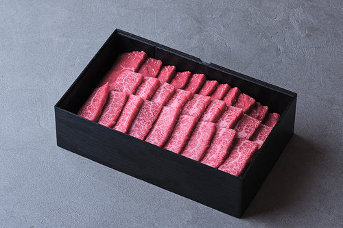 焼肉用セットA：国産黒毛和牛（モモ・バラカルビ）【折詰】合計600g