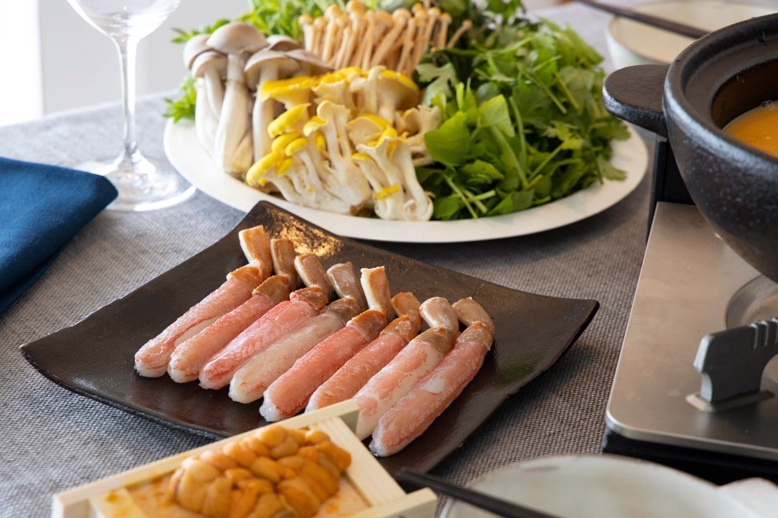 【配送指定日不可】濃厚うにしゃぶ 鍋セット デラックス 4人前 | 蒼作和食 順