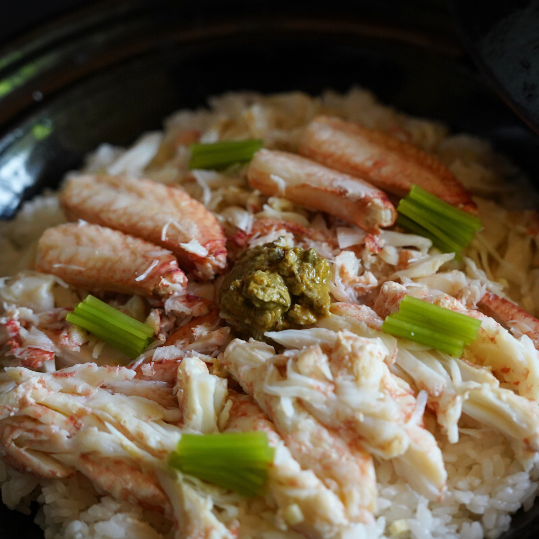 【7,8月期間限定】7/20着～　橋立港毛蟹の炊き込みご飯 | 花紫