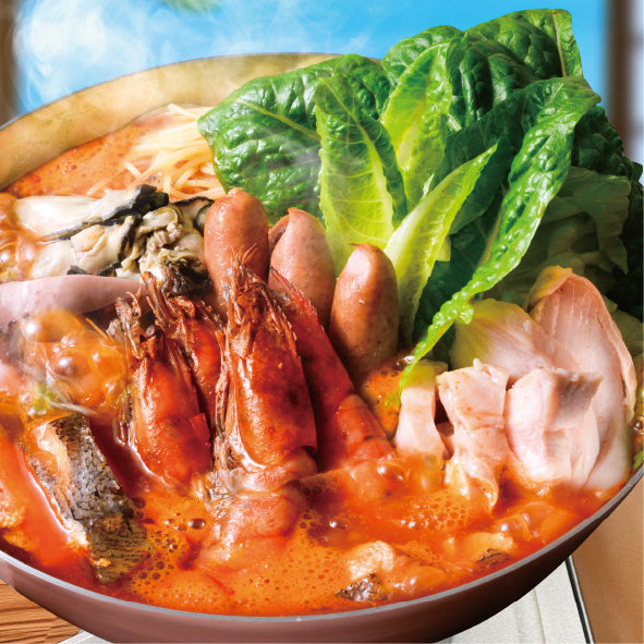 【2人前】海の幸と山の幸の地中海風 洋風トマト鍋 | 和食 うおまん