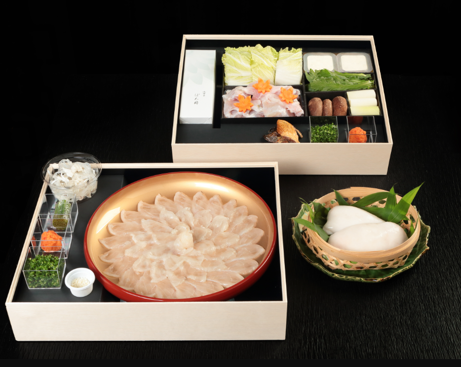 【期間限定】ふぐ刺し・ちり鍋・白子セット　2人前 | 料亭 山田屋 臼杵本店