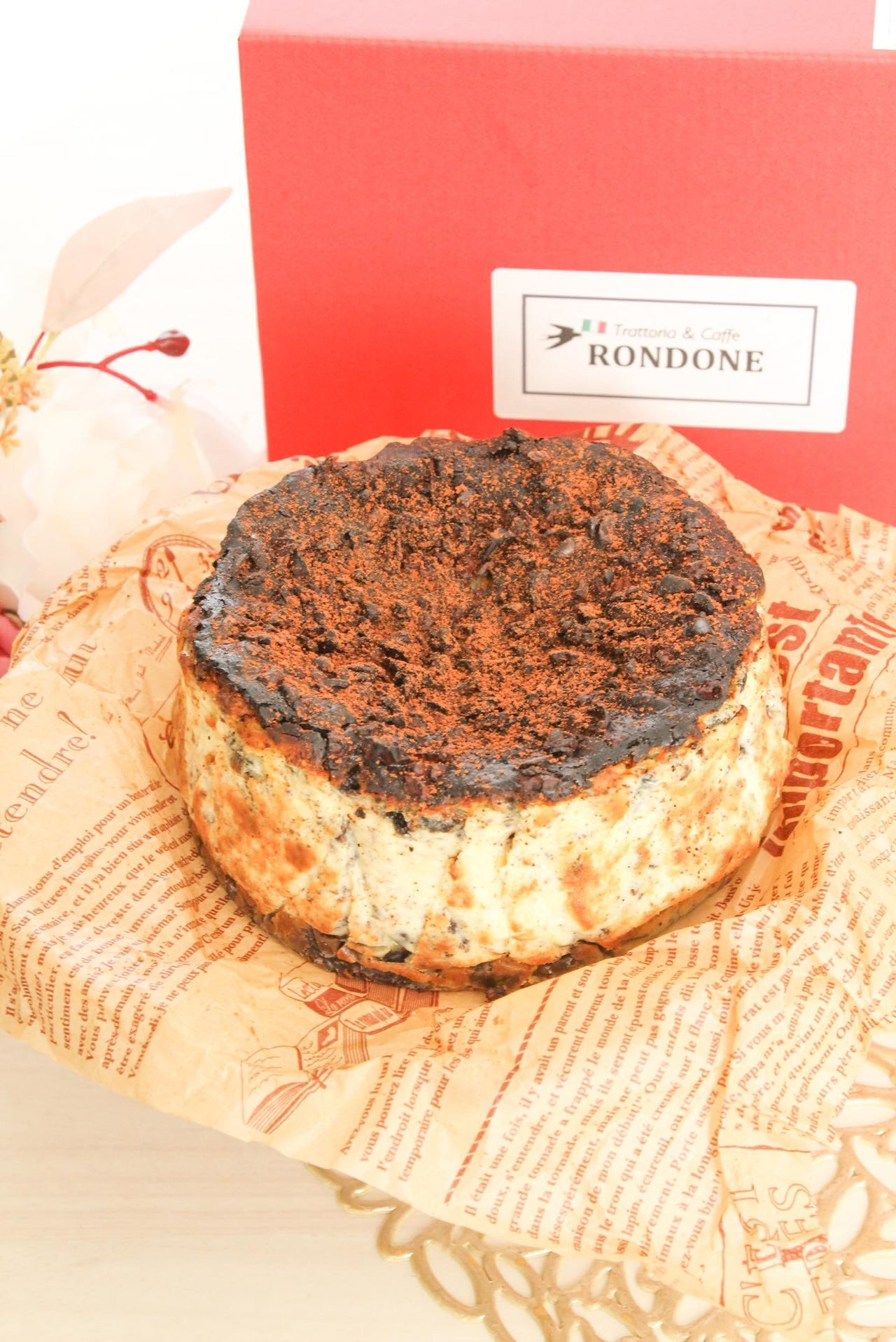 【送料込み※一部地域を除く】RONDONE 人気No.1 ティラミス風バスクチーズケーキ　12cm | Trattoria RONDONE