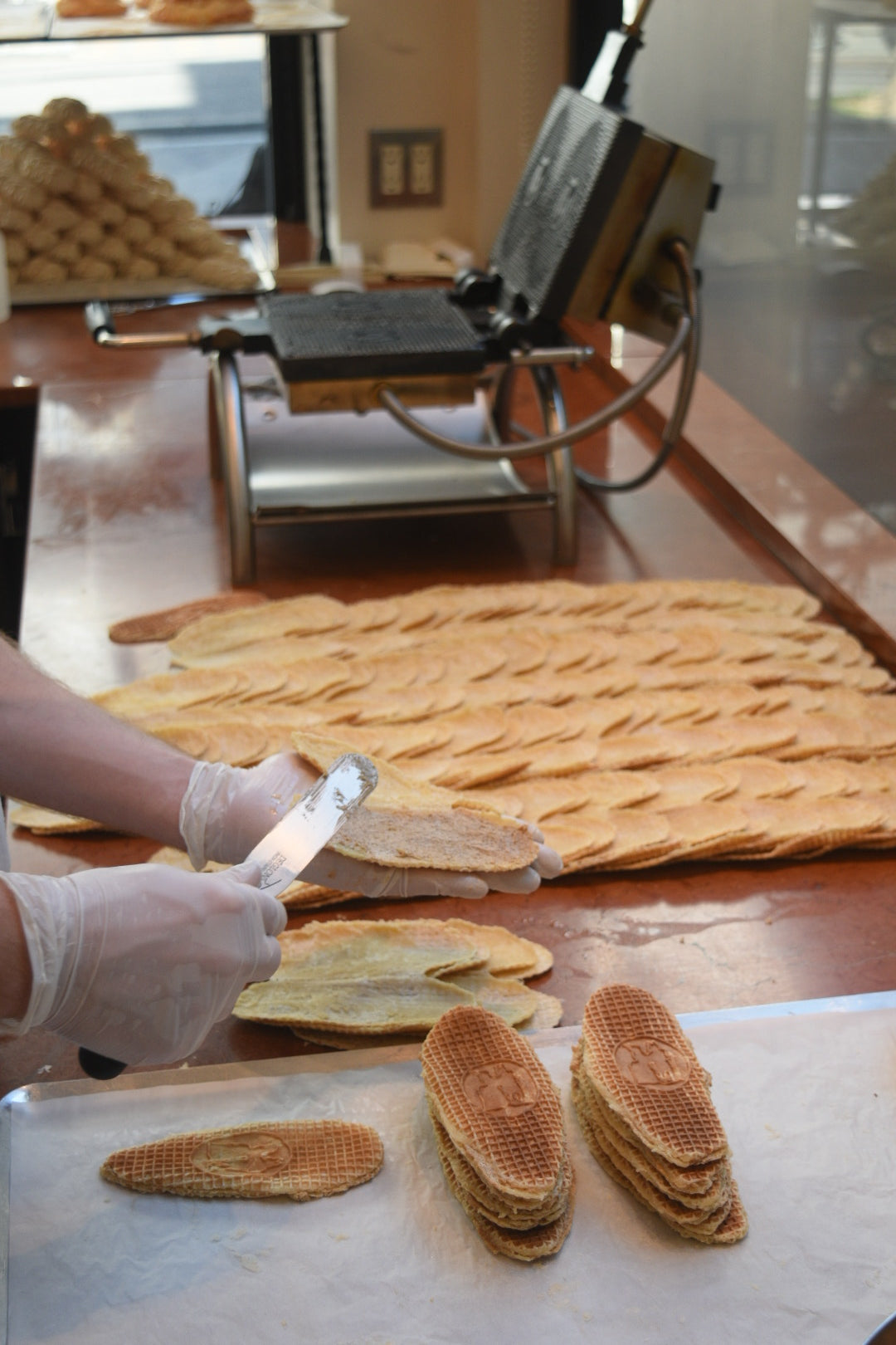 ワッフル 抹茶味（3枚入り） | Aux Merveilleux de Fred（オー・メルベイユ・ドゥ・フレッド）