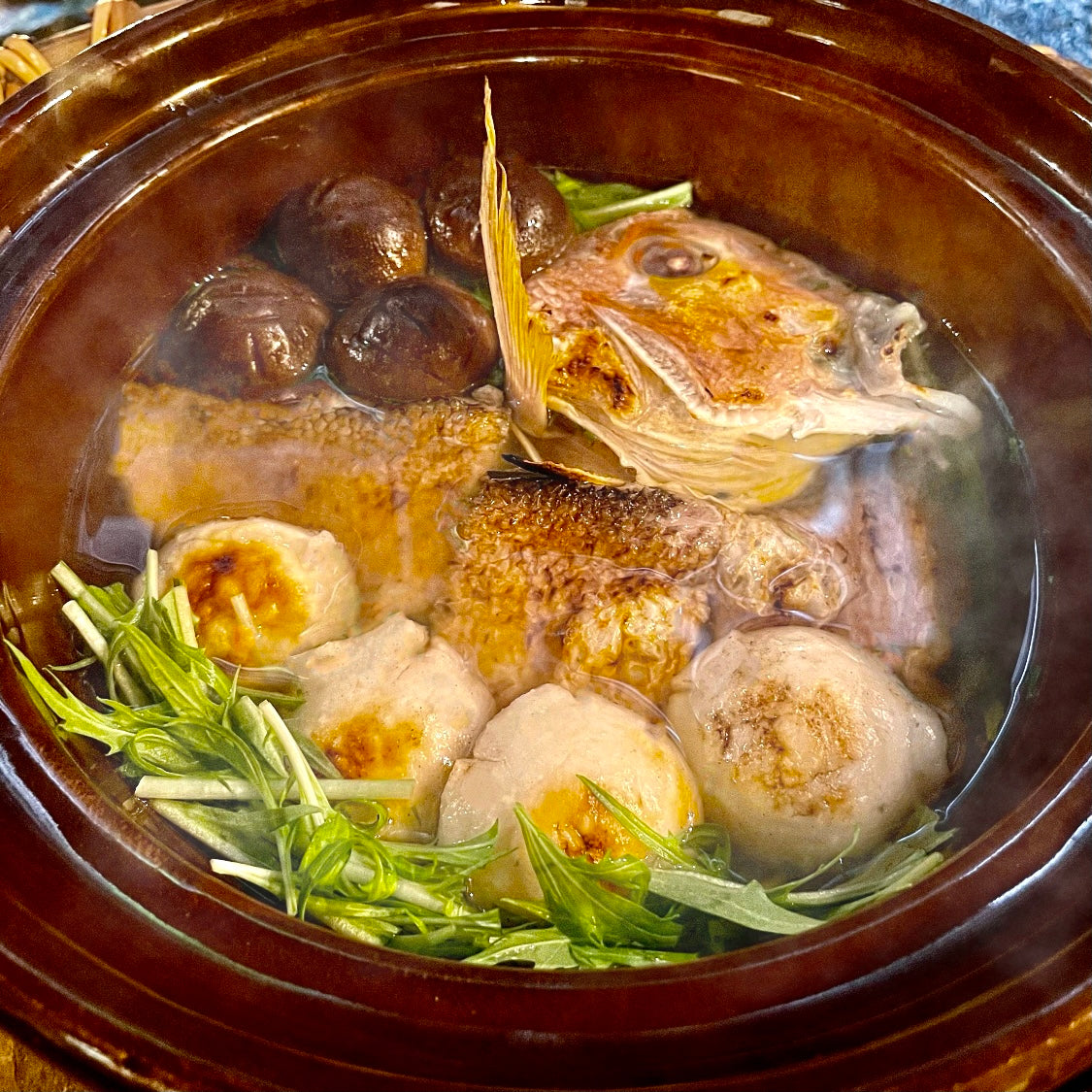 炭火焼若狭ぐじ(甘鯛)のお鍋 | 祇園丸山