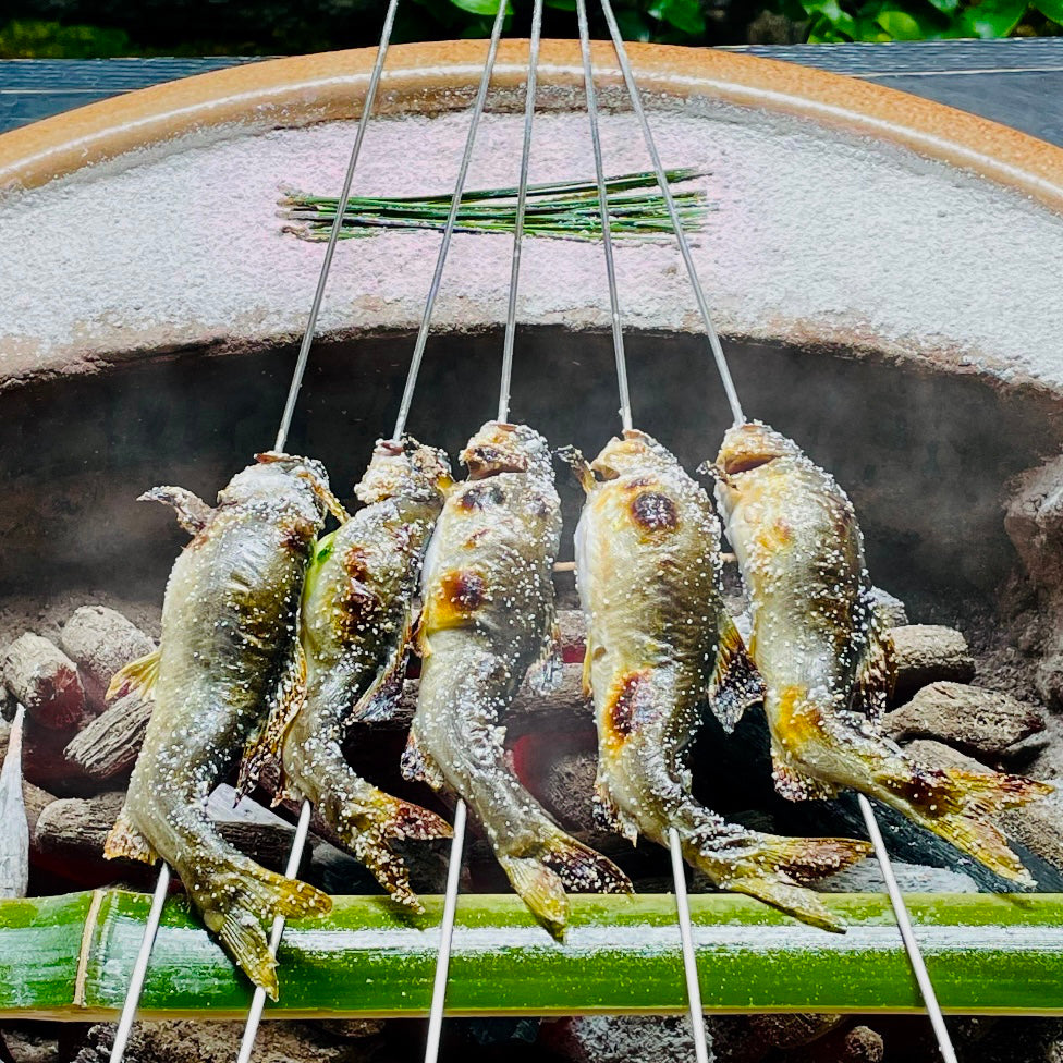 【期間限定】炭火焼天然あゆ・岩魚のうどん | 祇園丸山