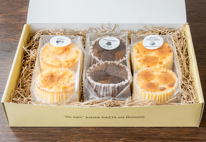 【食べくらべ】GAZTA・ガスタ　バスクチーズケーキ、チョコレート、ホワイトチョコレート 3種6個セット | GAZTA（ガスタ）