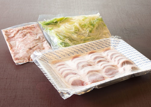 【冷凍便】合鴨(近江鴨)の葱しゃぶしゃぶセット（2～3人前） | びわ湖畔味覚の宿双葉荘