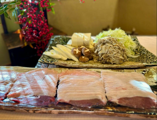 【柚木元のごちそうセット】冬の猪鍋＆百合根とおこぎのご飯 2～3人前（冷蔵） | 日本料理 柚木元