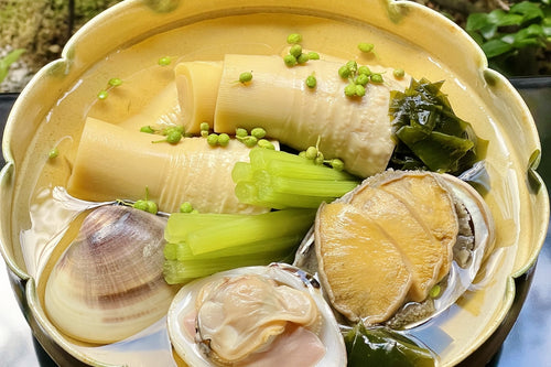 【期間限定】京筍と天然鮑・蛤の旨煮