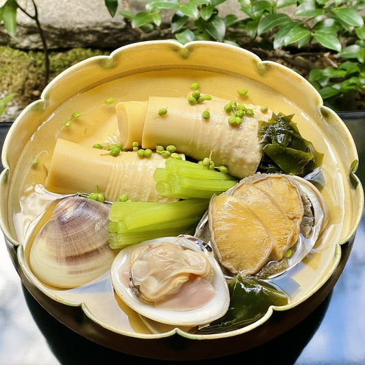 【期間限定】京筍と天然鮑・蛤の旨煮 | 祇園丸山